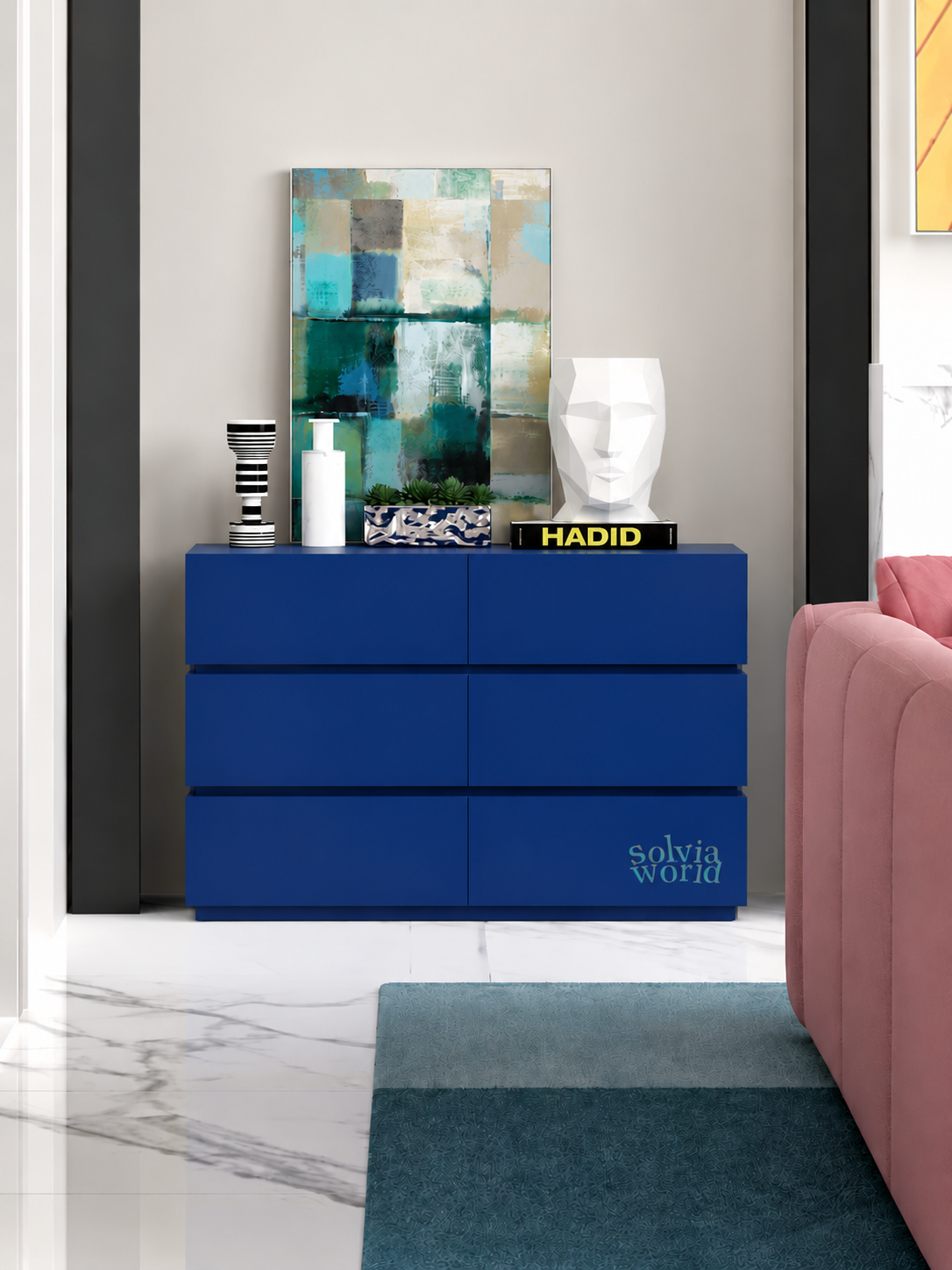 Linea Six-Drawer Console
