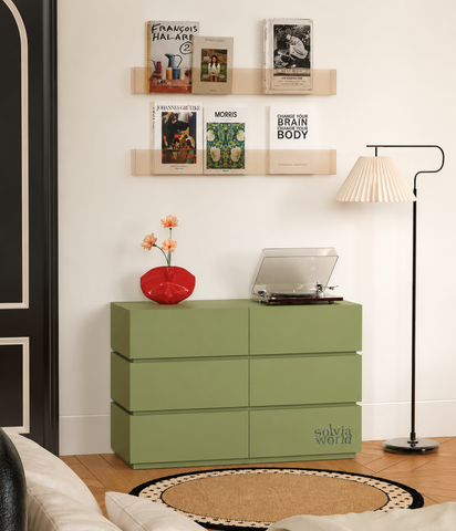 Linea Six-Drawer Console