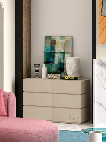 Linea Six-Drawer Console