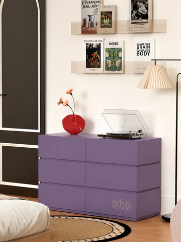 Linea Six-Drawer Console