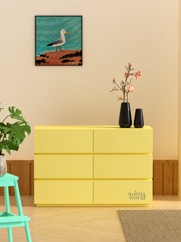 Linea Six-Drawer Console